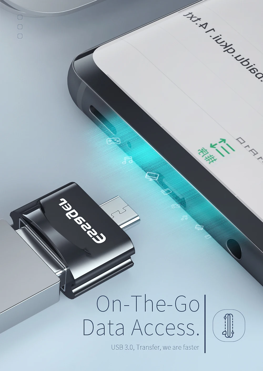 Essager usb type C OTG адаптер для samsung Note 10 Xiaomi Mi Oneplus 7 Pro USBC разъем USB-C type-C к USB 3,0 OTG конвертер