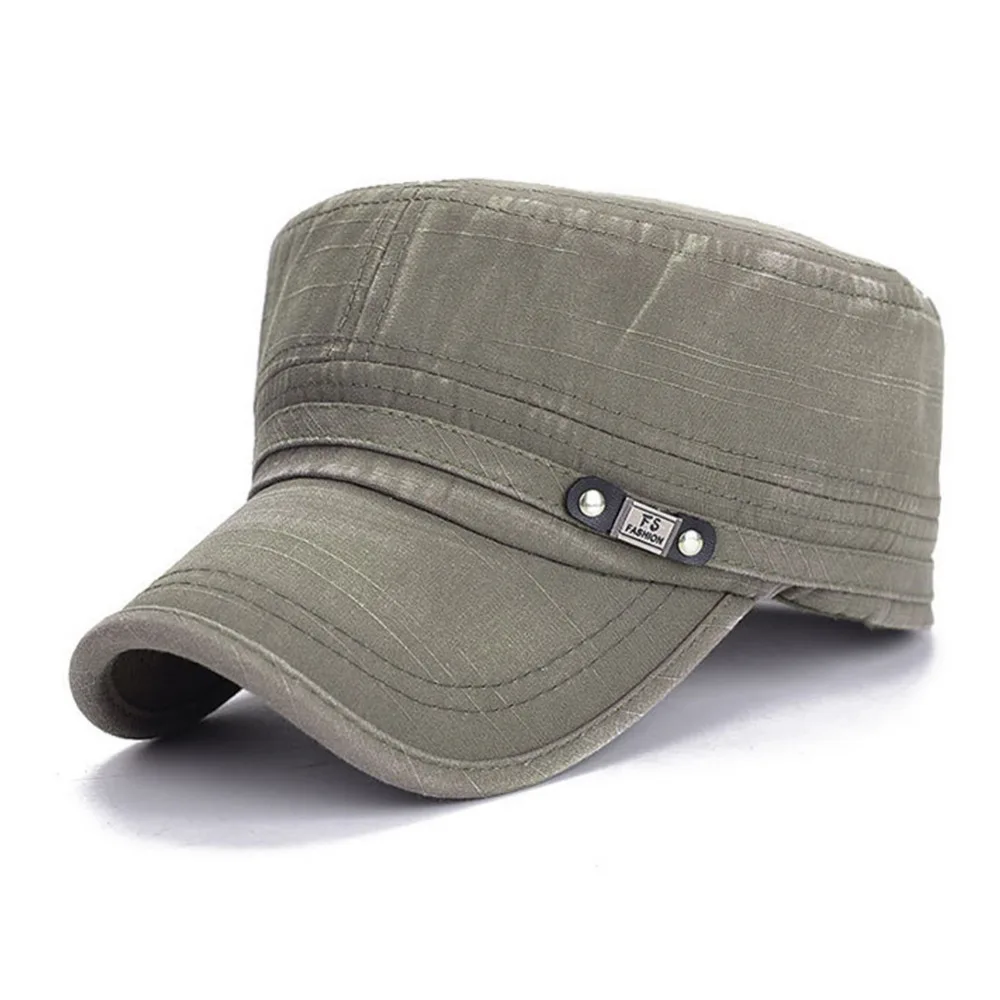 Новая Классическая хлопковая Регулируемая армейская простая винтажная шапка