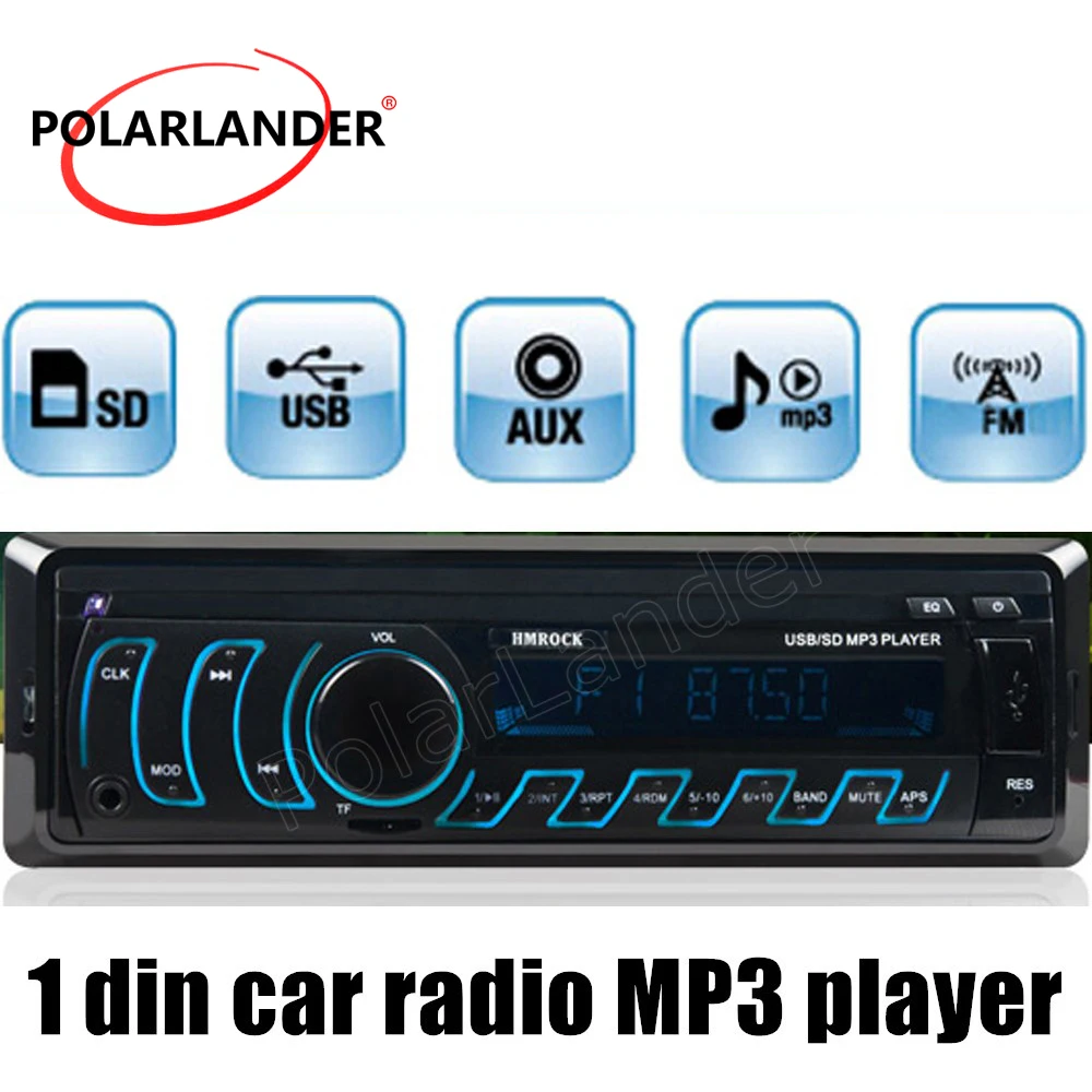 Автомобильное FM радио V 6970U USB TF Встроенная Aux Вход 1 DIN 2018 в виде бабочек новинка 12