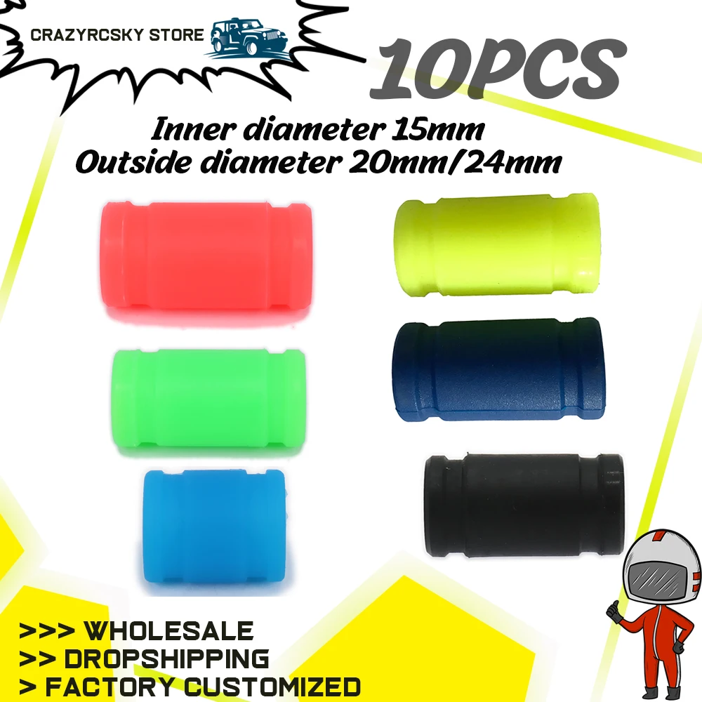 

Silicone Joint Exhaust Rubber Adapter Exhaust Tubing Coupler Rubber for 1/8 1/10 Nitro RC Model Car HSP HPI Losi Axial Kyosho