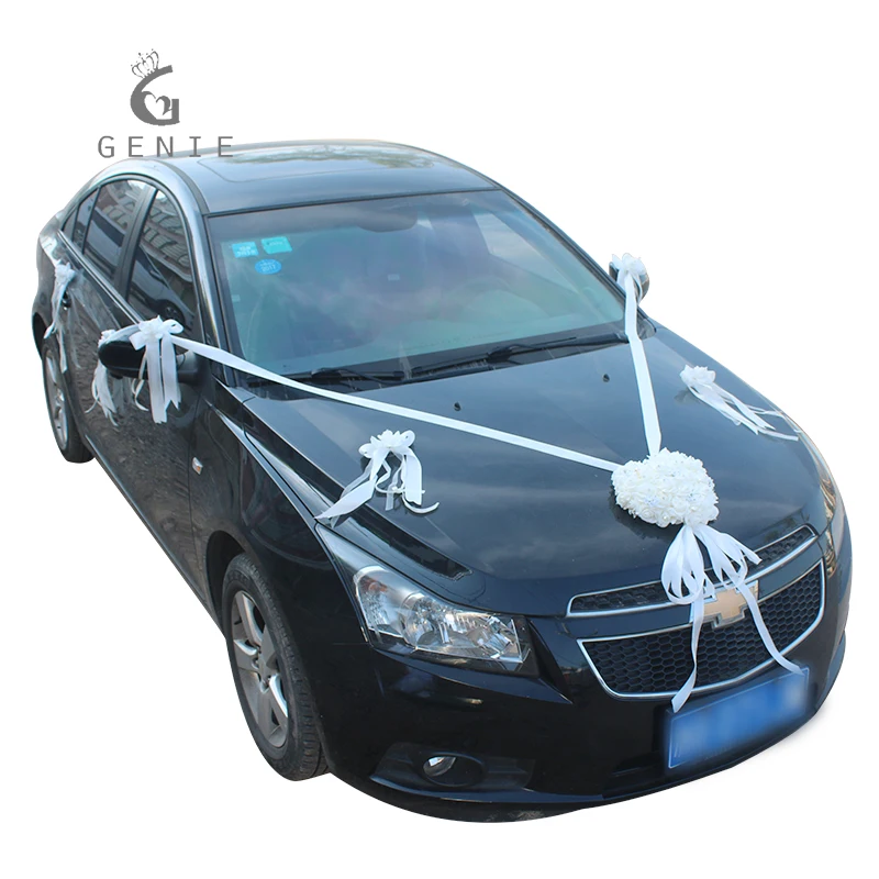 Genie в форме сердца гирлянда свадебное украшение автомобиля искусственная пена