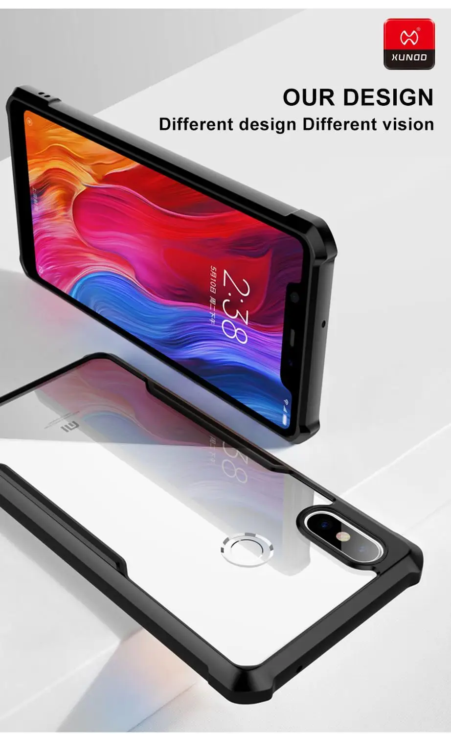 Брендовый роскошный ударопрочный чехол 360 новый для Xiaomi mi8 SE HD прозрачный мягкий