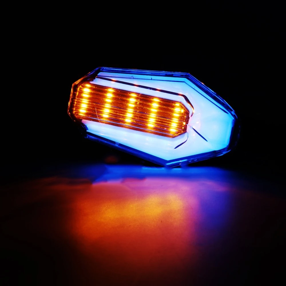 2 шт. 30LED мотоцикл указатель поворота DRL свет IP67 водонепроницаемый синий/янтарный Красный Универсальный для Yamaha Suzuki Honda