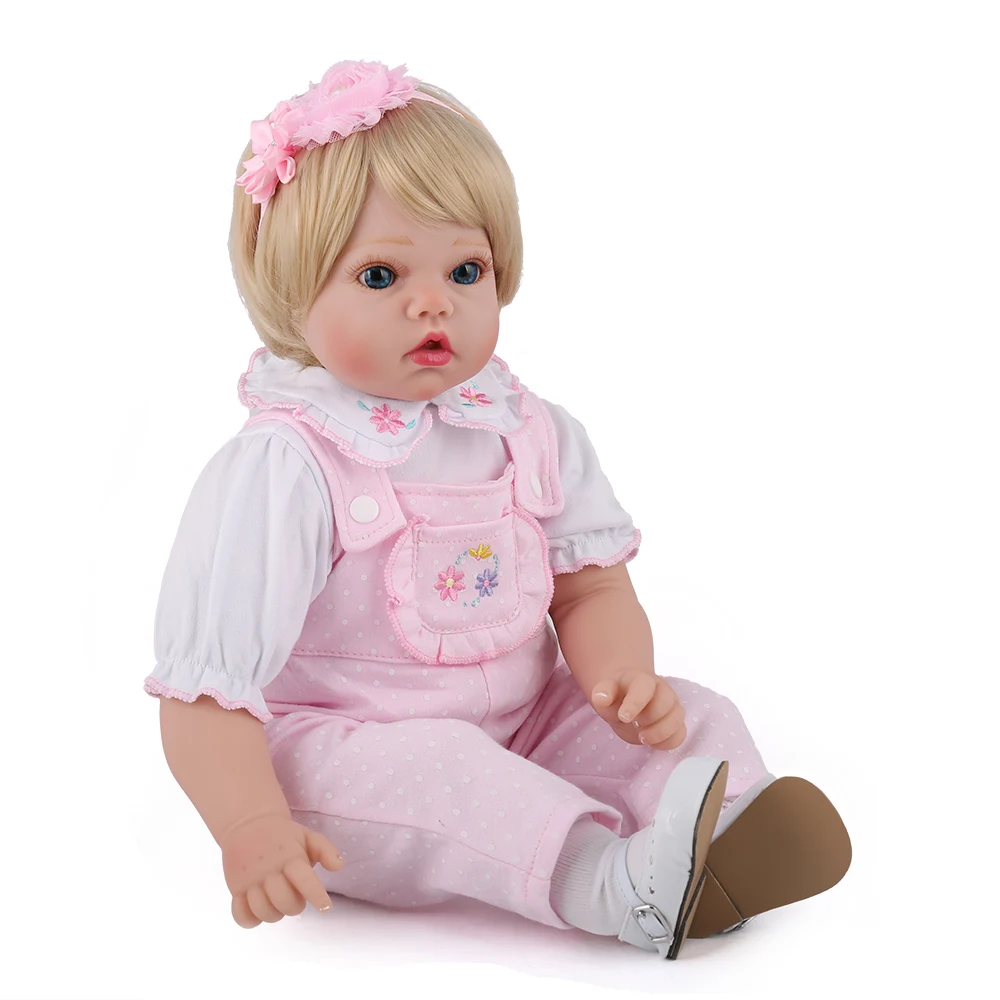 22 &quotкуклы Reborn Baby doll силиконовые виниловые Новорожденные 55 см Рождественский