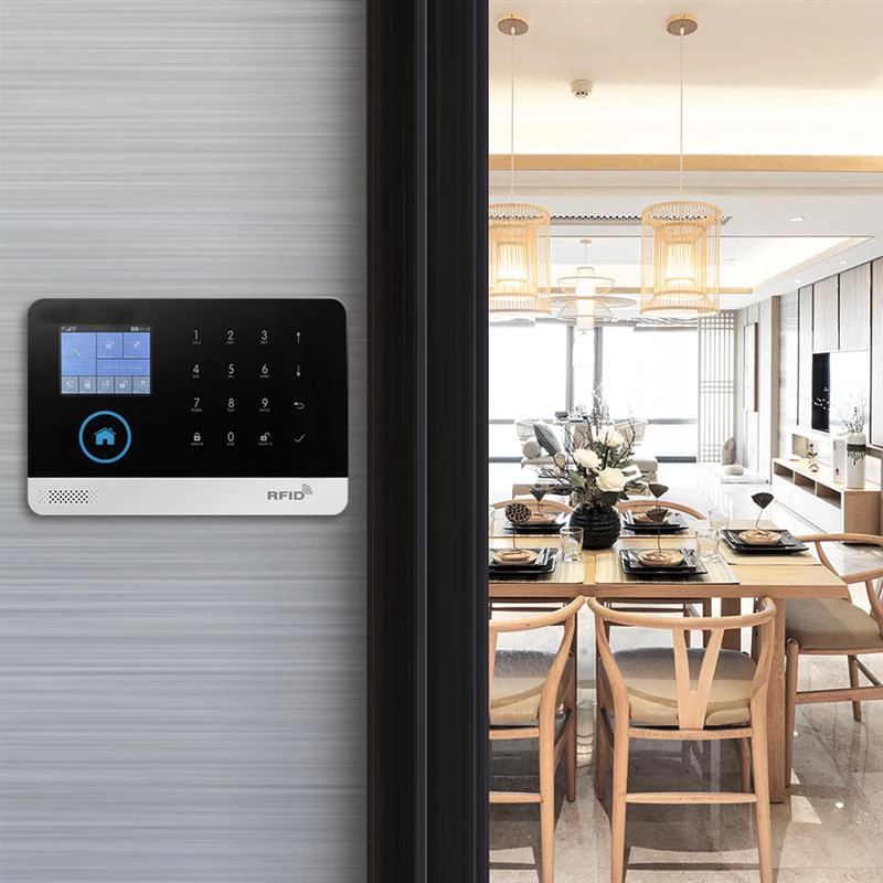

SmartYIBA Smartphone App Remote Control Wifi Security Alarm System GSM 2G SIM Card Burglar Alarm Home Kits for Security Home