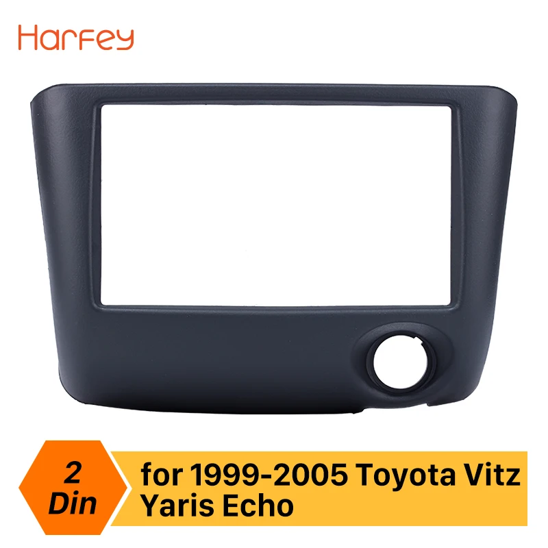 Harfey автомобиль радио рамки панель для Toyota Vitz Yaris, echo 1999 2000 2001 2002 2003 2004 2005 2Din установить Панель приборной панели