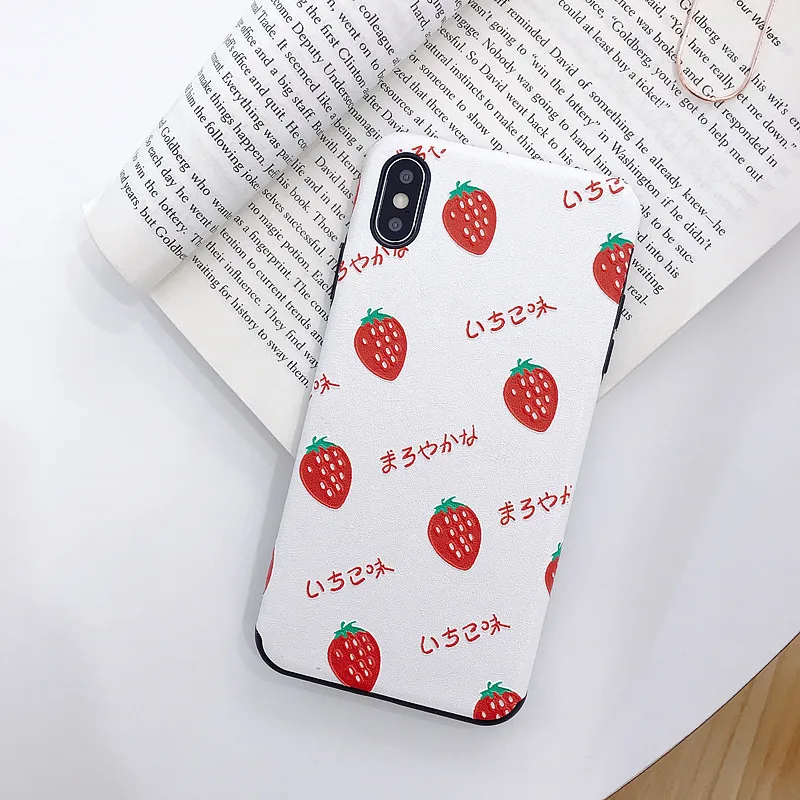 Honor 8X Cute Strawberry phone case for Huawei P10 / P20 pro/P30 /P30 pro Mate 10/20pro Nova 3 /3i/3E/Nova4 Fruits back Cover |