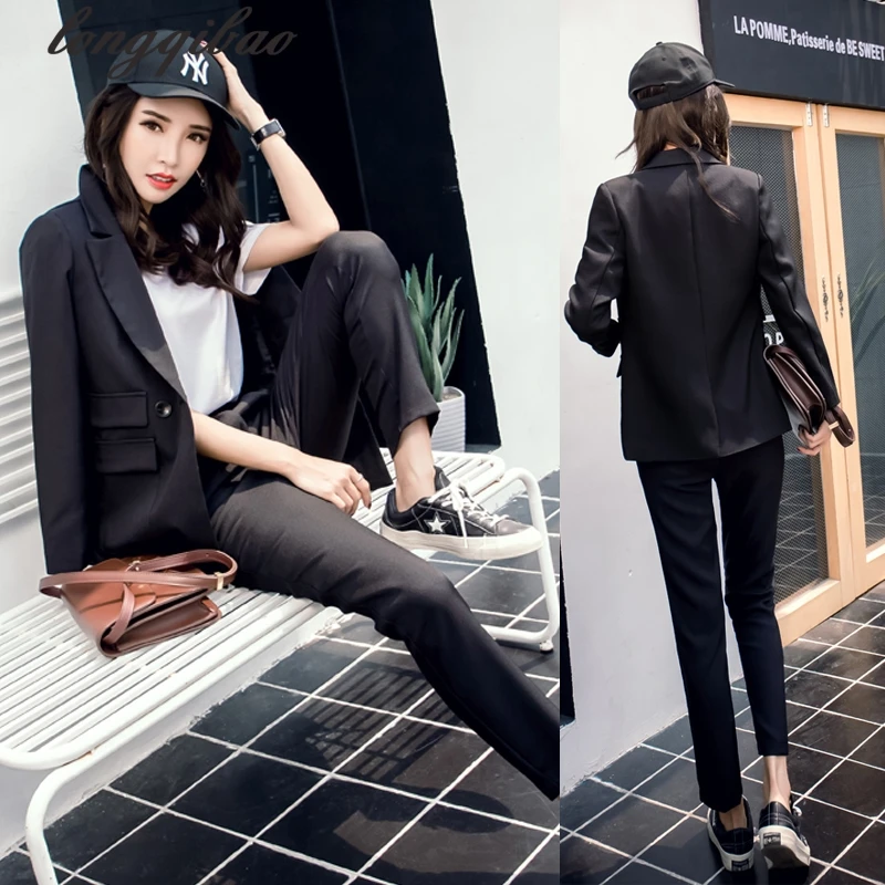 Весенние новые модные костюмы в европейском и американском стиле для отдыха +