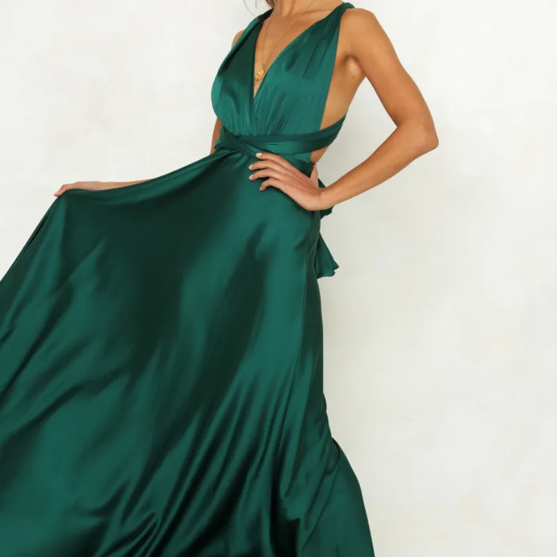 Для женщин однотонные Цвет зеленые розовые платья Макси платье летние туфли с