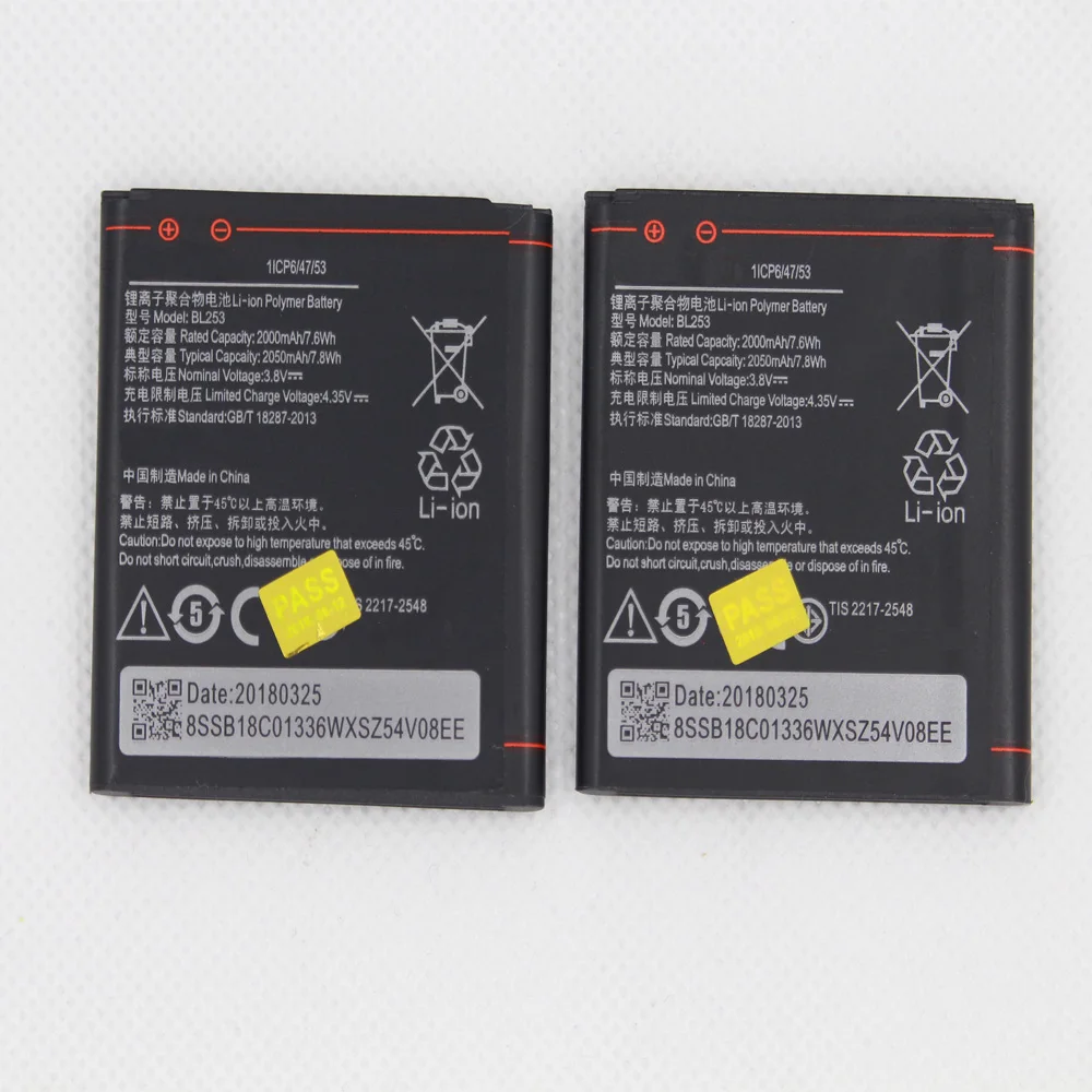 Аккумулятор BL253 2000 мАч/2050 мАч для Lenovo A2010 A2800D A3800D A2580 A2860 Vibe A 4 0 &quotA1000 A1000m | Мобильные