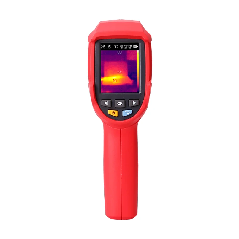 UNI-T UTi80 Ручной цифровой Инфракрасный Тепловизор камера промышленный визуальный термометр Двойной лазерный точечный 20:1 D: S