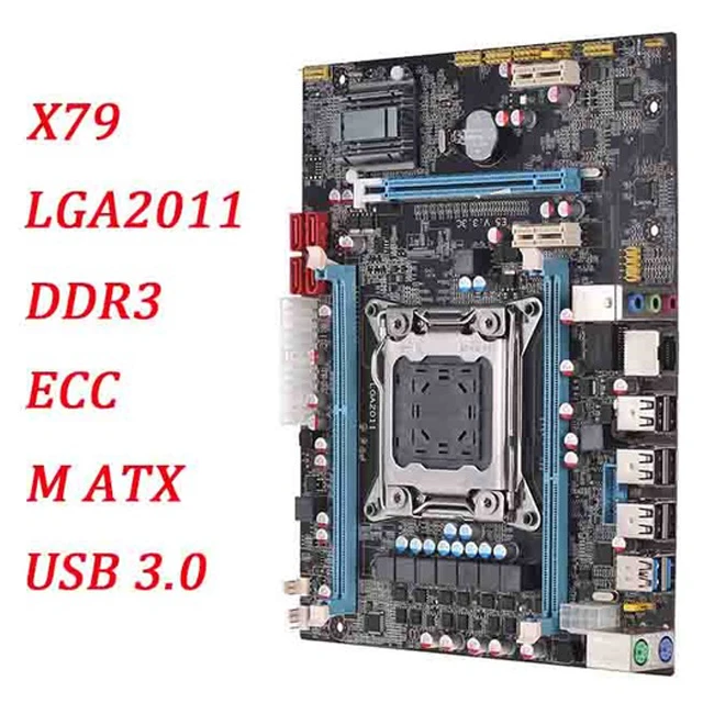 E5 3.3C материнская плата Lga 2011X79 Lga2011 сокет Сервер Reg Ecc функция Pci-Express Usb 3 0 Ddr3 32G M-A |