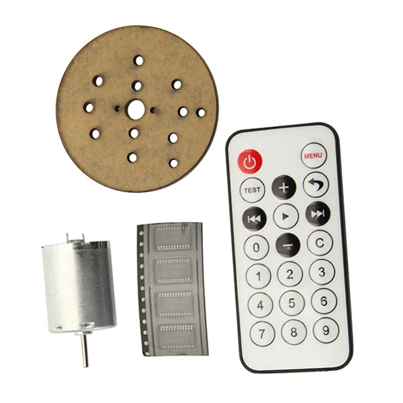 CLAITE DIY светодиодный Сферический вращающийся светодиодный комплект для пайки POV тренировочный комплект синий и красный светильник
