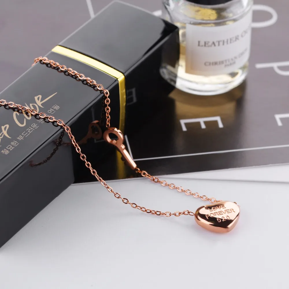 Женская Цепочка Из Нержавеющей Стали Под розовое золото|brand necklace|fashion necklacenecklace brand