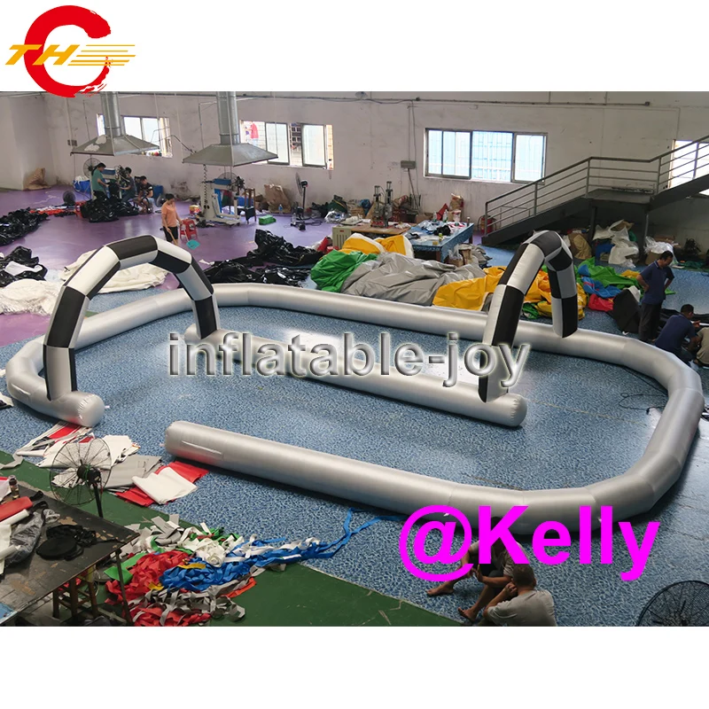 free air shipping inflatable track for sale durable go kart race cheap factory | Игрушки и хобби