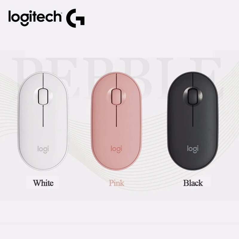 Беспроводная мышь Logitech PEBBLE Bluetooth с двойным подключением бесшумные мыши 1000 DPI Portabl