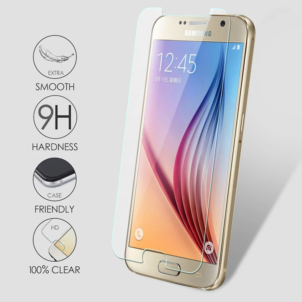 Для samsung Galaxy s9 Защитное стекло для galaxy s7 edge s8 plus s5 s6 закаленное защиты экрана