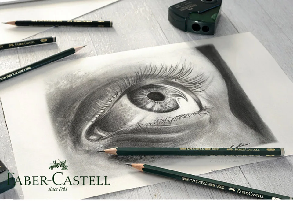Faber Castell графитный карандаш 9000 6/12 шт. Олова дизайн лучших художников качества черный Цветной деревянный мультфильм рисования карандаш