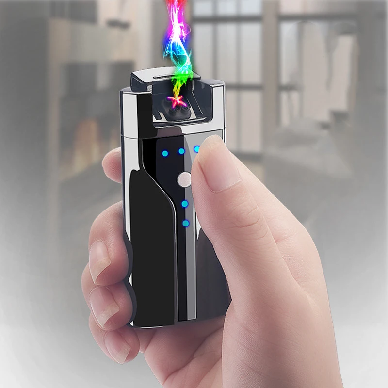 1 шт. Новая мода USB перезаряжаемая электронная плазменная Зажигалка для сигарет