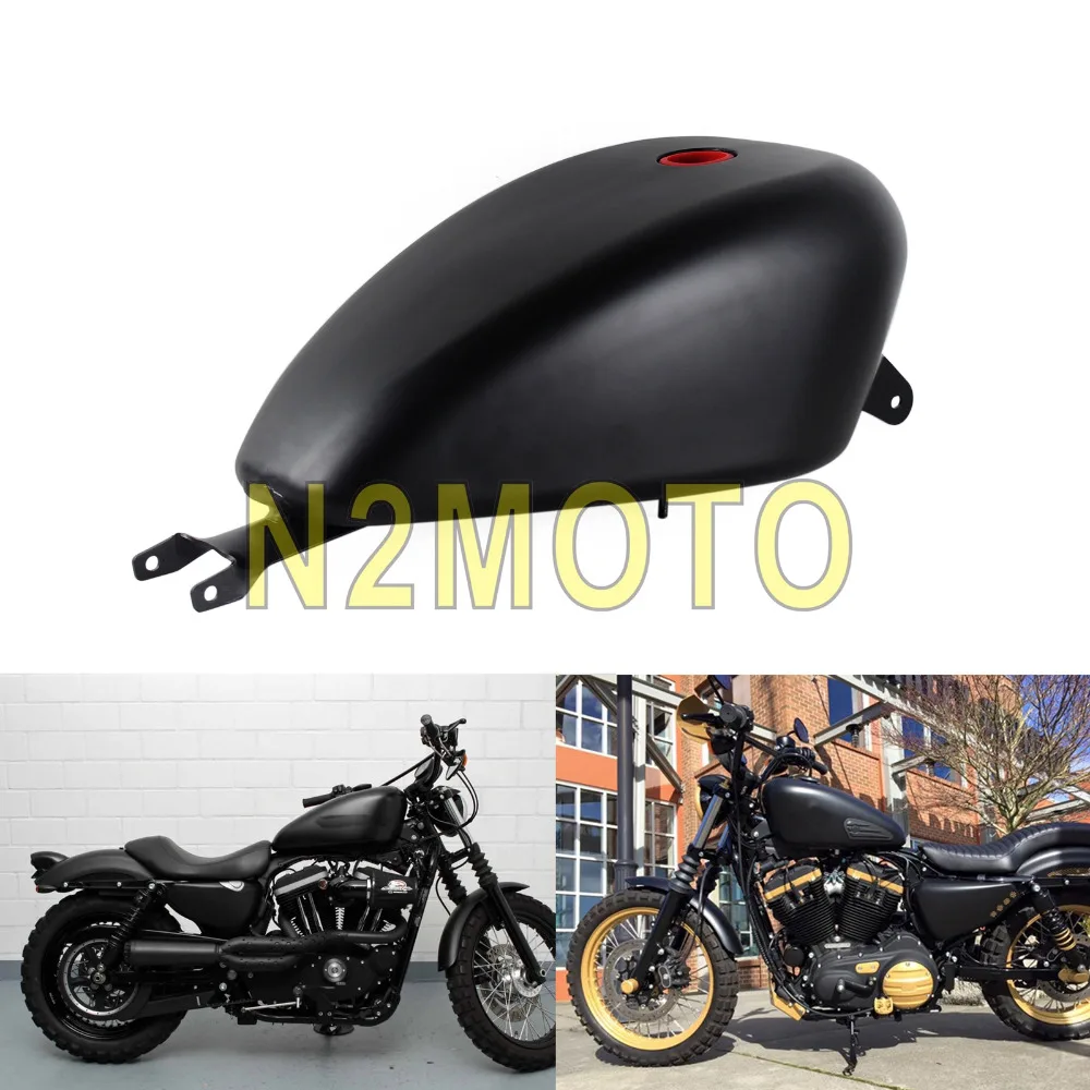 Черный топливный бак для мотоциклов 3 галлонов EFI масляный 2007-2017 Harley Sportster XL XL1200 XL883