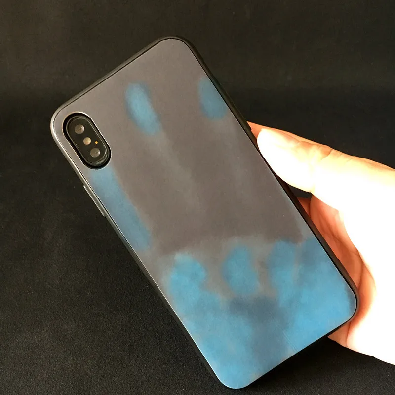 Матовый ПК тепловой сенсор чехол для iPhone 5 5S SE 6 6S 7 8 Plus XR X XS Max 11 Pro индукционный