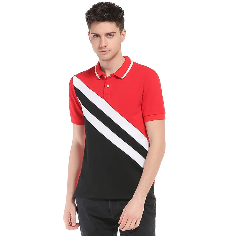 Рубашка-поло WSGYJ мужская с отложным воротником Повседневная дышащая майка