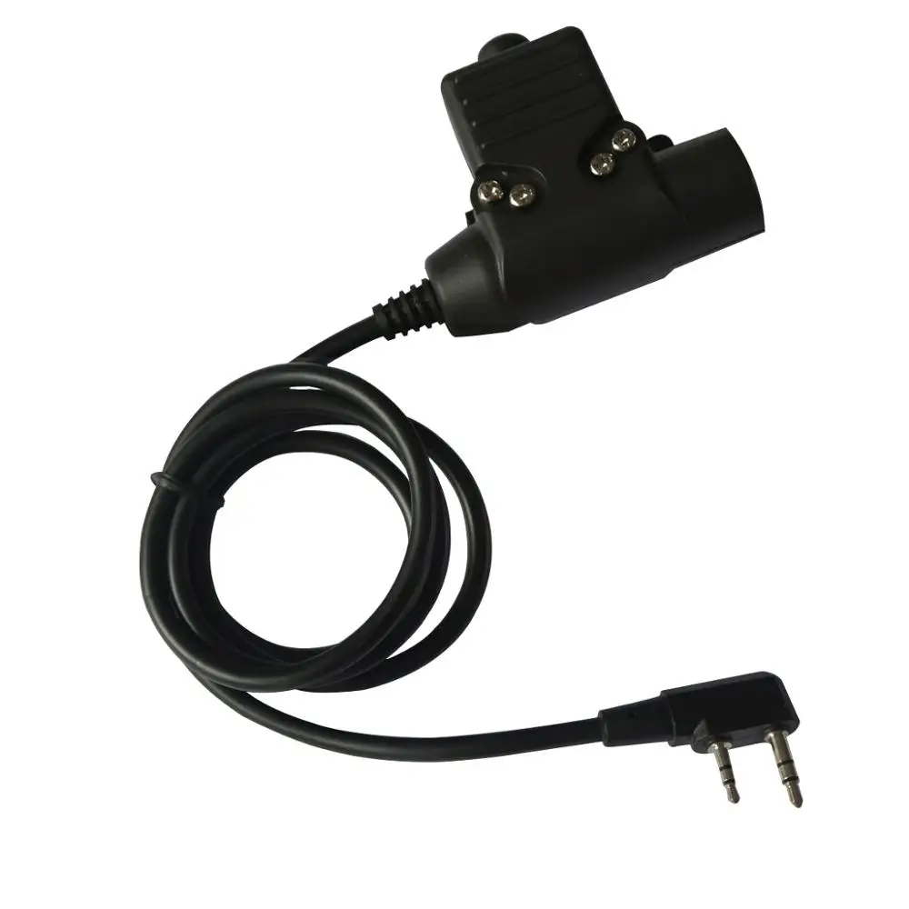 U94 PTT вилка для KENWOOD / ICOM Mobile MIDLAND Motorola Talkabout 1 PIN 2PIN тактическая гарнитура военный