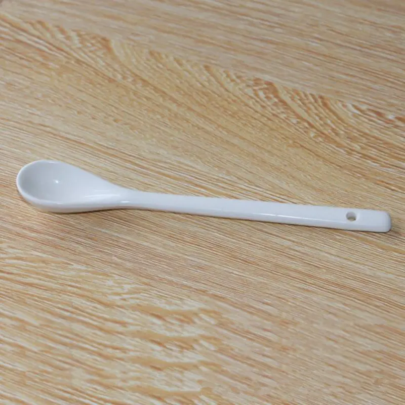 Mini Small White Rice Dessert Long Soup Children Spoon Set Ceramic Kitchen Table Tools Tableware Kids Gift Spoons F20173484 | Дом и сад