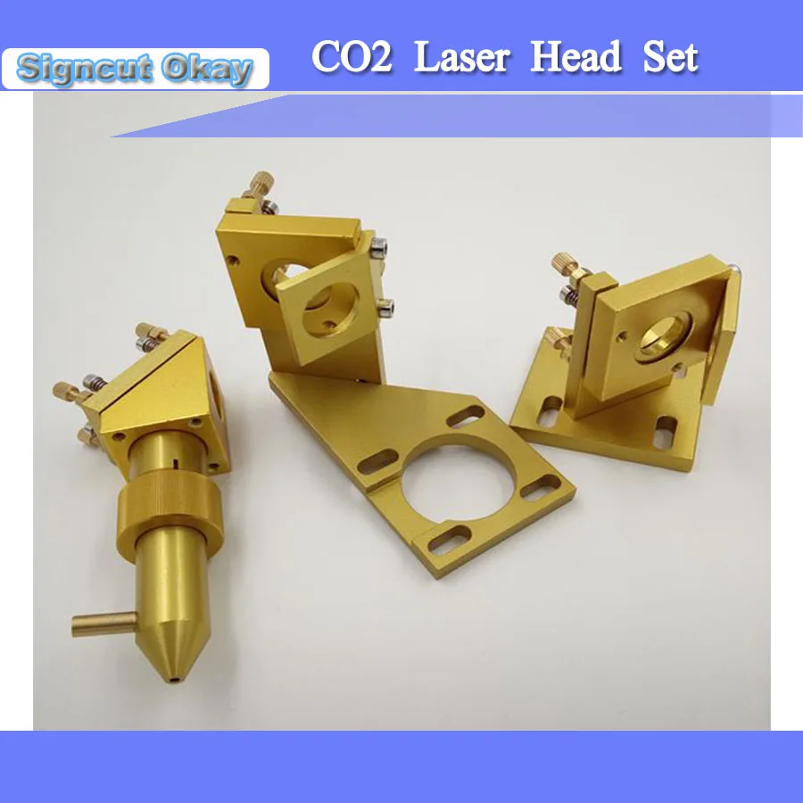 Three Color CO2 Laser Head Set / Reflection Mirror Mount + for Engraving Cutting Machine | Инструменты