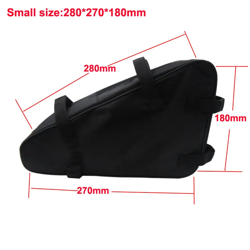 small size Высококачественная треугольная Батарейная сумка для 48 в 36 в 52 в 60 в электрический скутер батарея для электровелосипеда - Цвет: small size