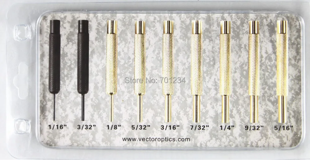 Векторная оптика 9 шт. высококлассный набор перфораторов для ремонта пистолета
