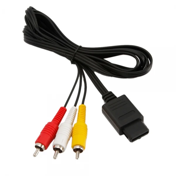 

72" Video Cord AV Cable for NINTENDO N64 Black