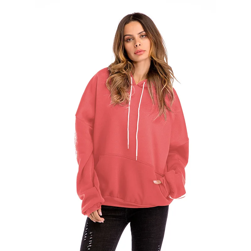 

Bella Philosophy 2018 autumn winter new Hooded plus size thick sweatershirt women oversized causal pullover hoodies