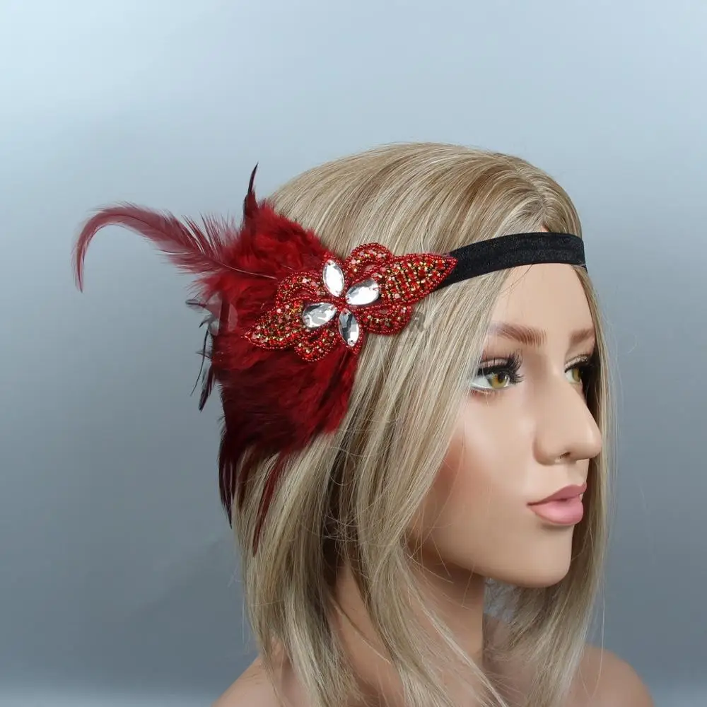 

Красный цвет, свадебные аксессуары для волос, свадебные жемчужные повязки для волос, хрустальные головные уборы ручной работы для свадьбы