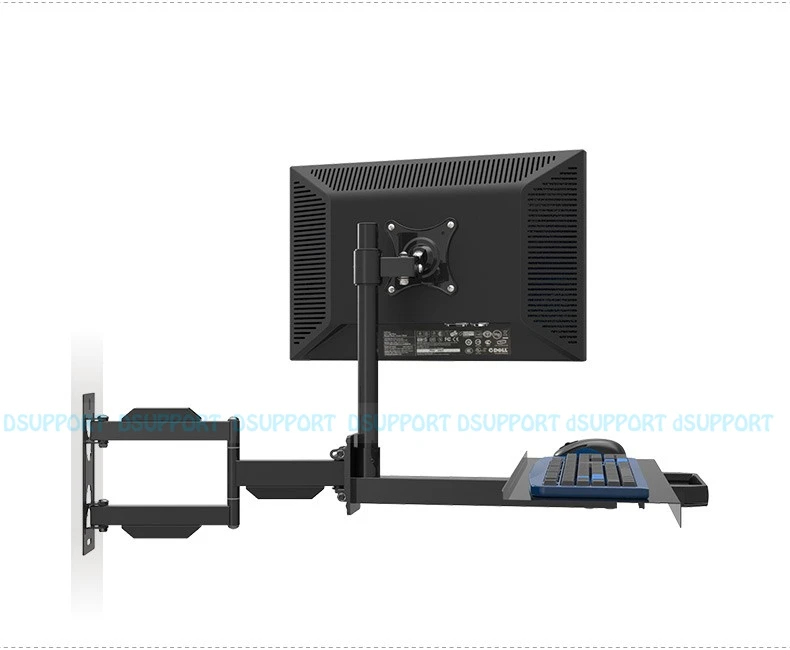 W805 полная движущаяся настенная подставка PS Stand Sit настольная рабочая станция