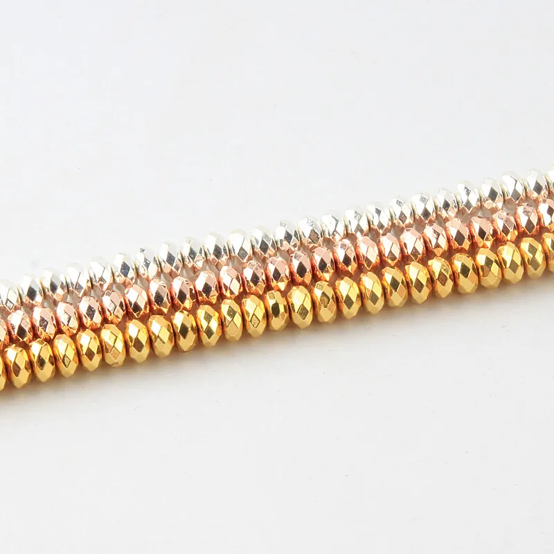 Натуральный Камень Круглый Loose beads 3/4/6/8 мм плоский Ограненный гематит бусины для
