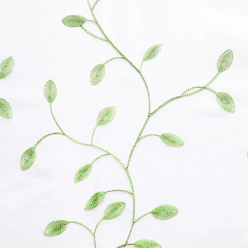 green CDIY цветочный короткий занавес s для гостиной Тюль оконный занавес s для кухни Прозрачная Вуаль штора, занавеска окна лечение - Цвет: green