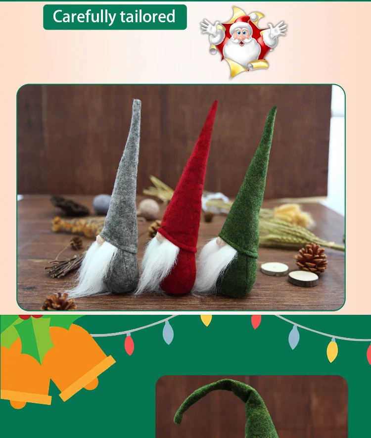 Рождественский шведский Санта-Клаус Tomte Gnome Плюшевая Кукла вечерние год ужин Вечеринка рождественские украшения домашний фестиваль украшения