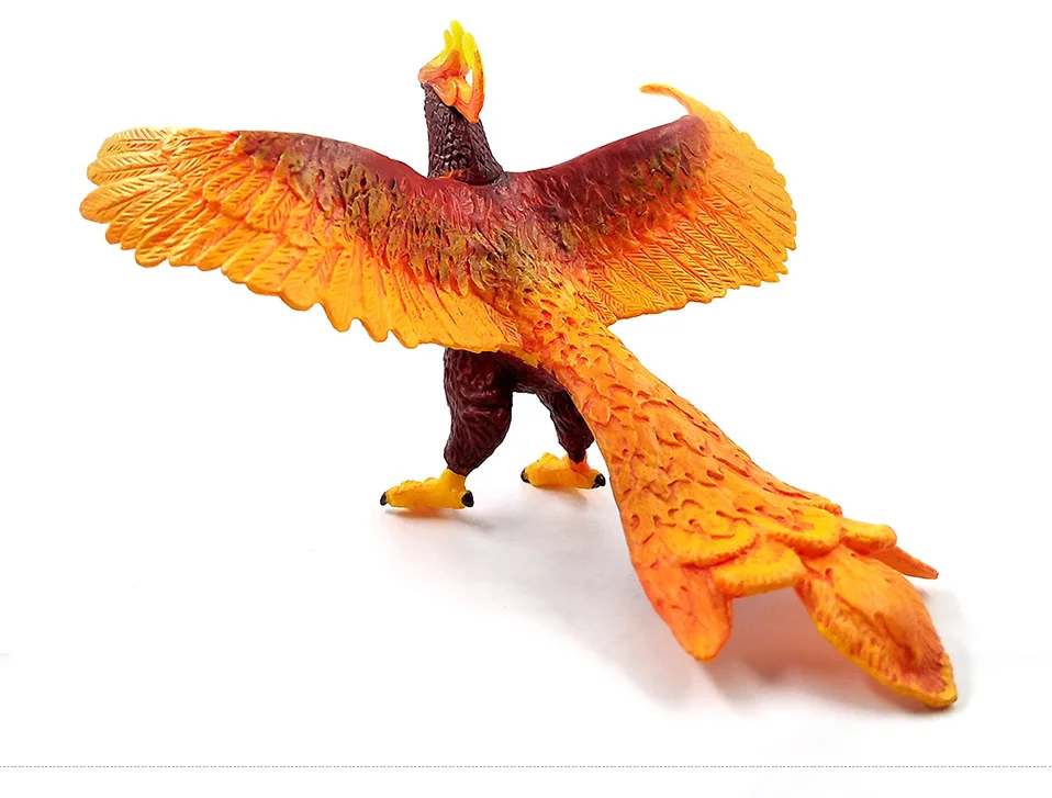 Птица Феникс Archaeopteryx Статуэтка динозавра имитация животного модель домашнего декора миниатюрное украшение для сада в виде Феи аксессуары