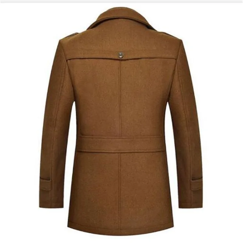 2017 новое поступление мужское шерстяное пальто зимнее Брендовое повседневное