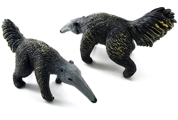 Моделирование леса диких животных модель один кусок Барсук Росомаха Anteater Beaver Bear фигурка ПВХ игрушка фигурка подарок для детей