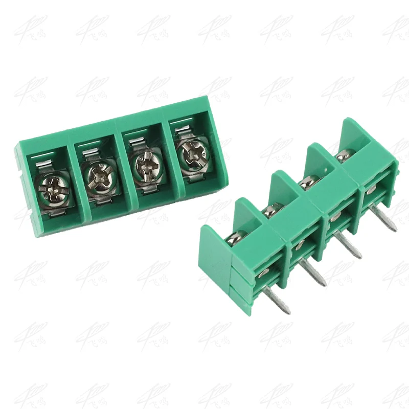 10 шт./лот шаг 9,5 мм прямой контакт 2P 3P 4P барьер винт PCB клеммный блок провода соединительные блоки HB-9500 зеленый
