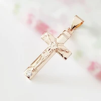 religious pendant new fashion jewelry gift wholesale trendy 585 gold color jewelry jesus pendant necklace women jewelry