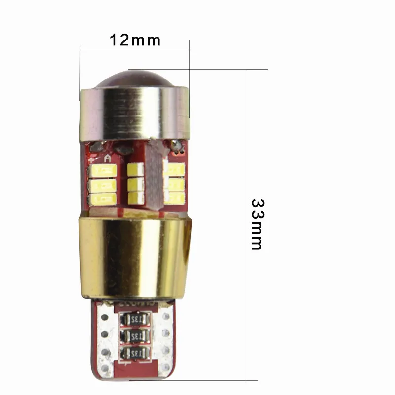4 шт./T10 W5W 27 SMD Светодиодные Автомобильные внутренние лампы для чтения стояночные
