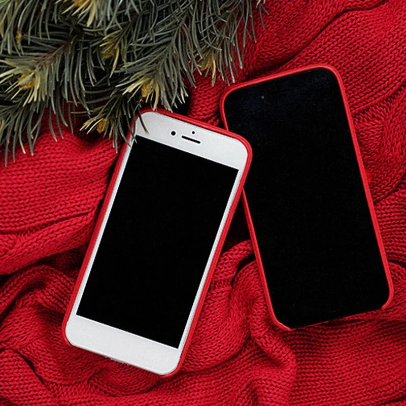Dulcii для iPhone 7 Plus чехол вязаная шапка Снежинка Декор ТПУ мобильный 5.5&quot | Мобильные