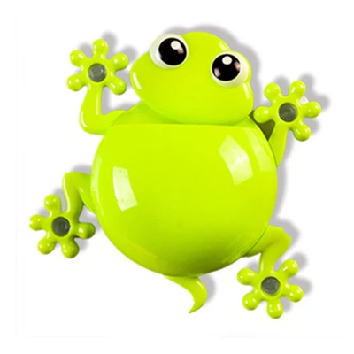 Green Животная присоска Gecko настенная подставка для зубных щеток всасывающая зубная щетка держатель крюк домашние устройства для украшения ванной комнаты аксессуары наборы - Цвет: Green