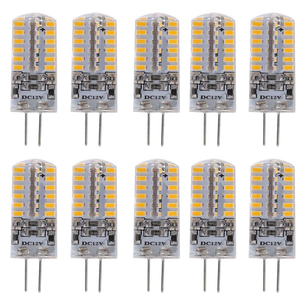 10 шт. энергосберегающие G4 DC12V 2 5 W SMD 3014 Светодиодные Диммируемые лампы с 48