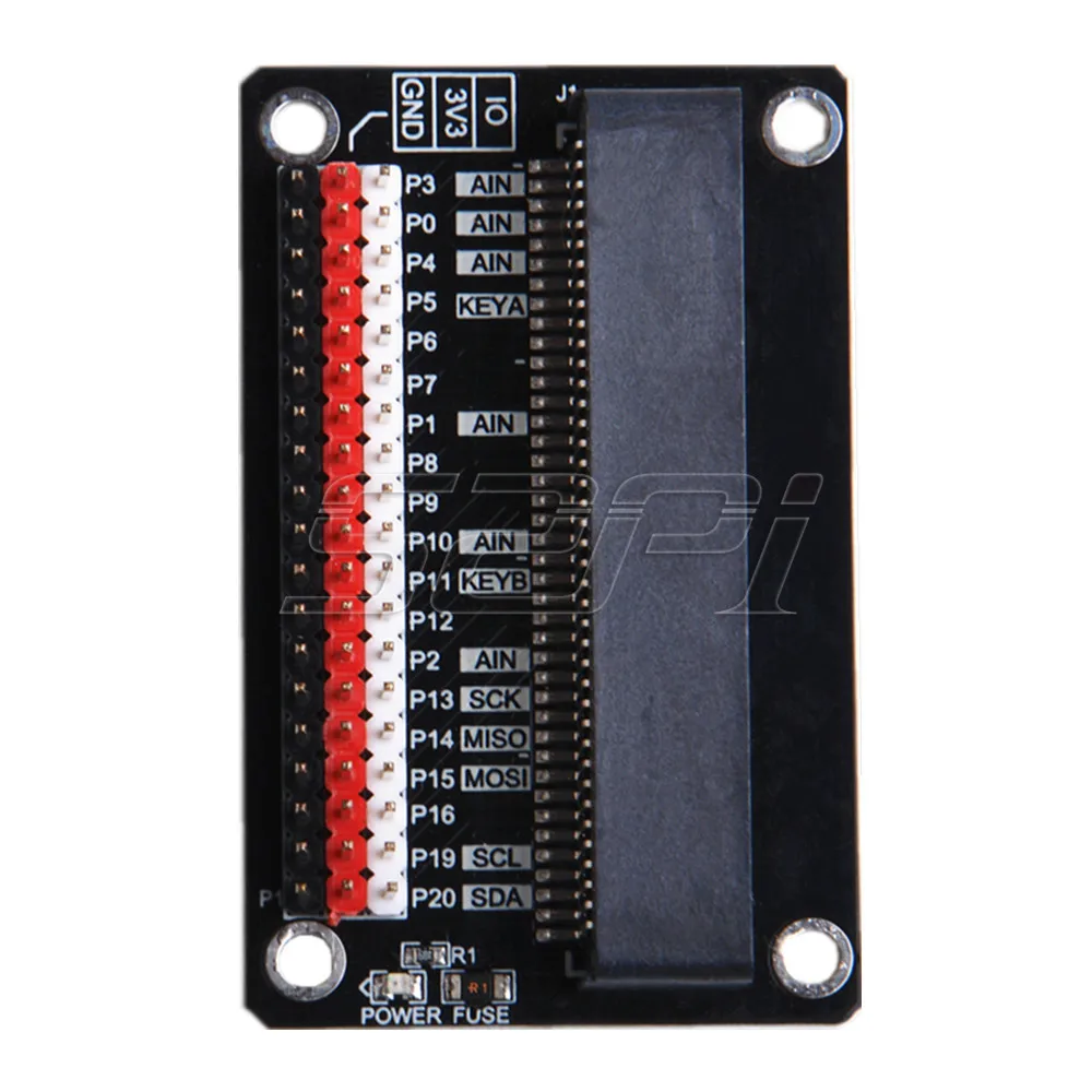 52Pi MicroBit базовое расширение Expension Breakout Board Вертикальная/горизонтальная версия для Raspberry Pi 3B+(Plus)/3B/2B