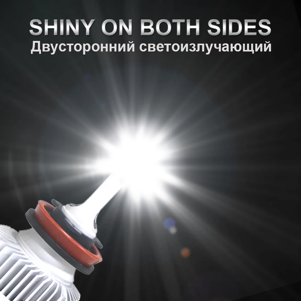 KEIN H4 H7 H8 H11 H10 H16 9005/HB3 9006/HB4 CSP светодиодный ные лампы для автомобильных фар ближнего