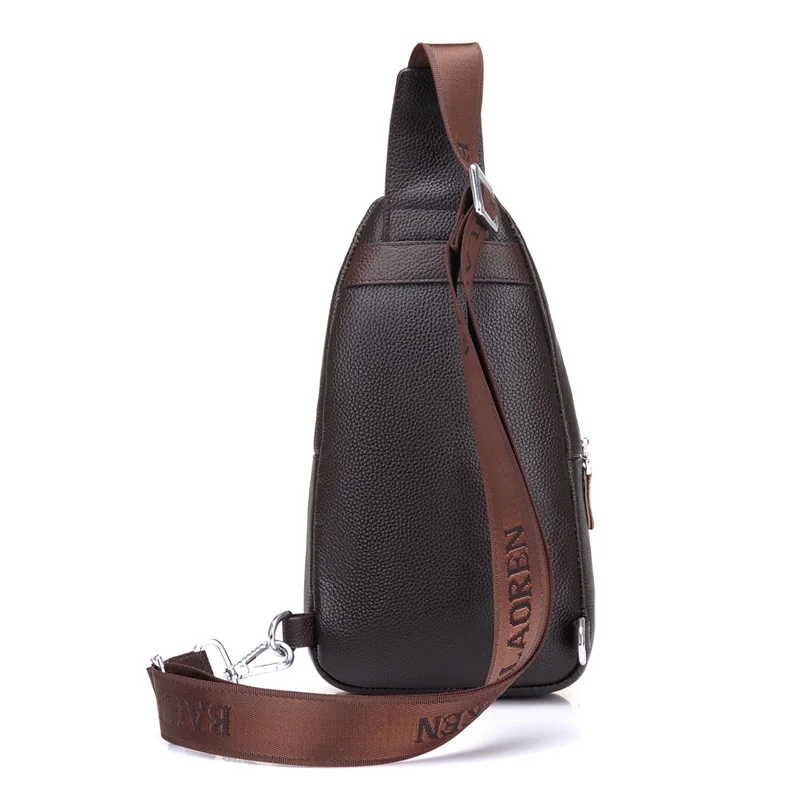 Новая мода маленькая сумка через плечо нагрудная мужская кожаная Bolsa masculina pequena
